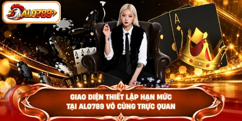 Giao diện thiết lập hạn mức tại ALO789 vô cùng trực quan